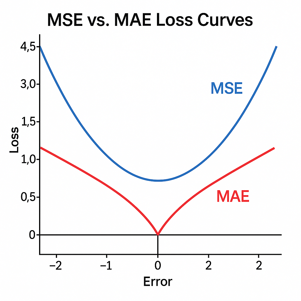 MSE vs MAE Loss Functions